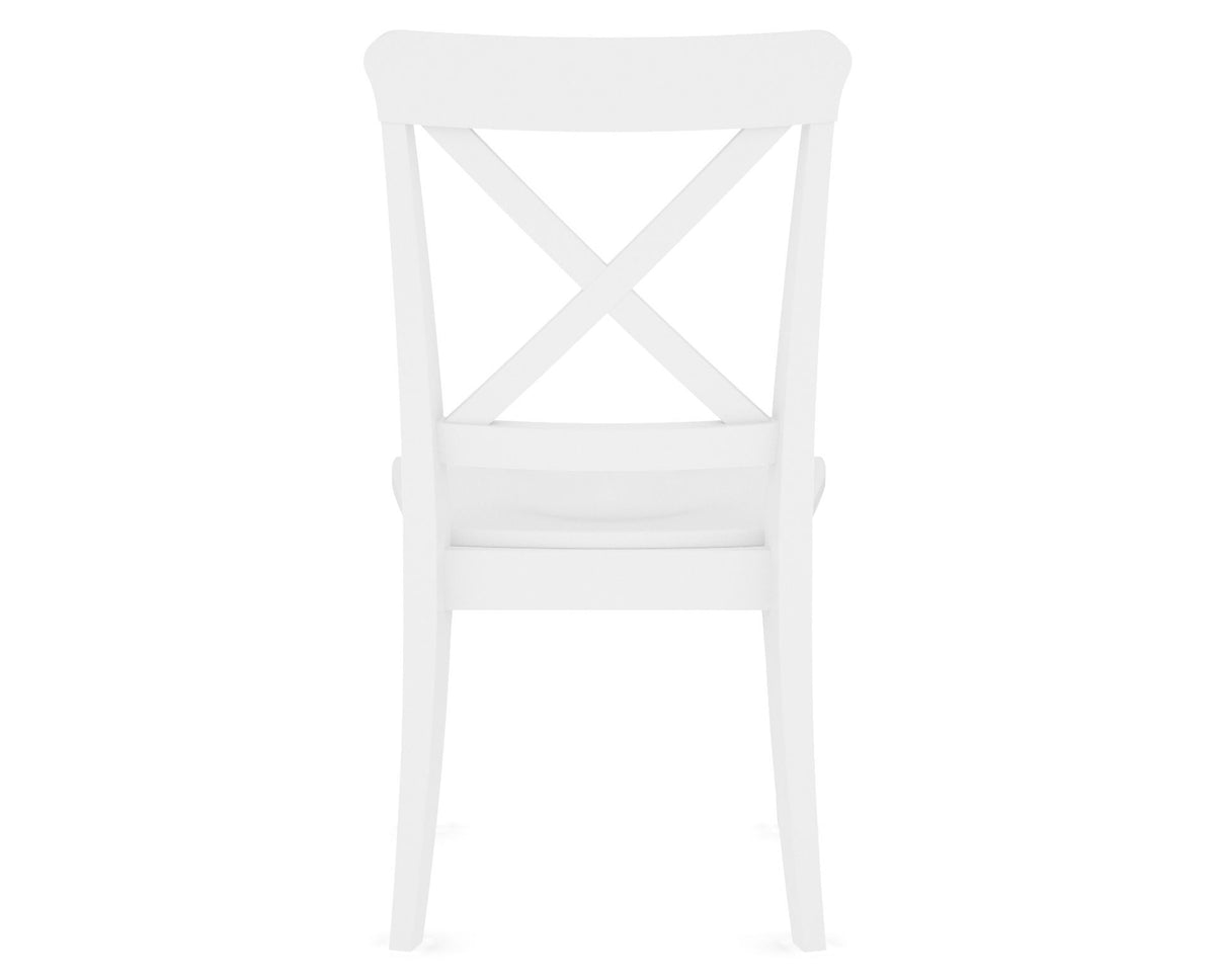 Canadel Gourmet X Back Dining Chair in Dove White, back view