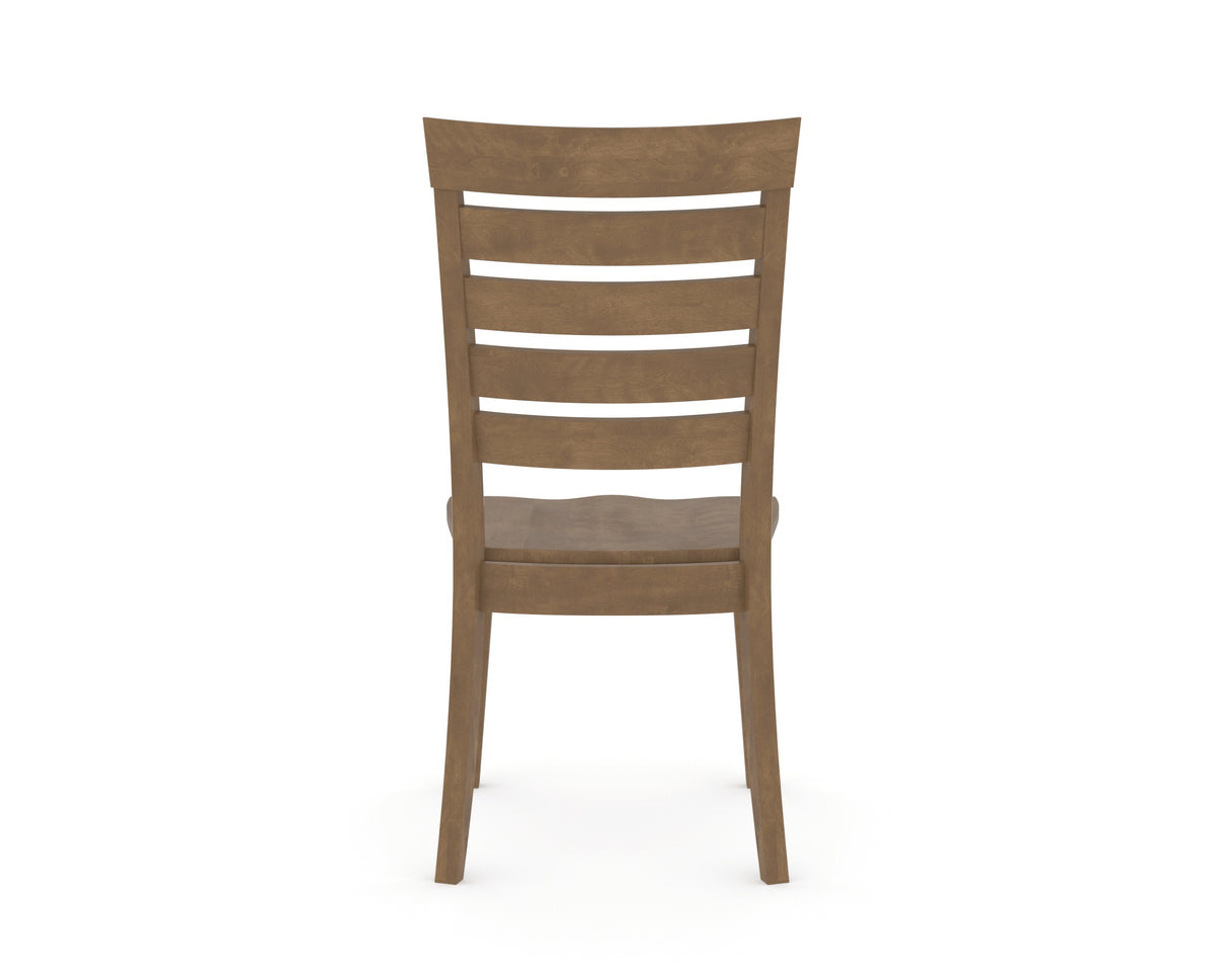 Canadel Gourmet Met Dining Chair in Pecan Washed, back view