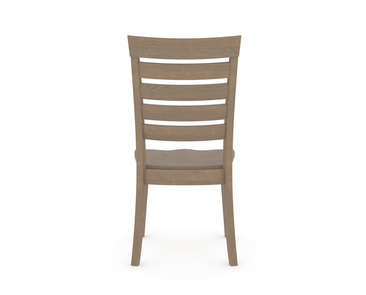 Canadel Gourmet Met Dining Chair in Weathered Grey, back view