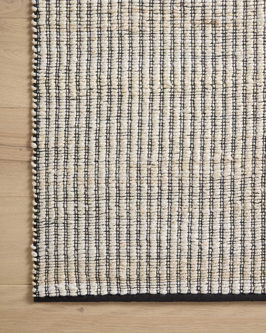 Colton Rug 02 | Ivory / Black