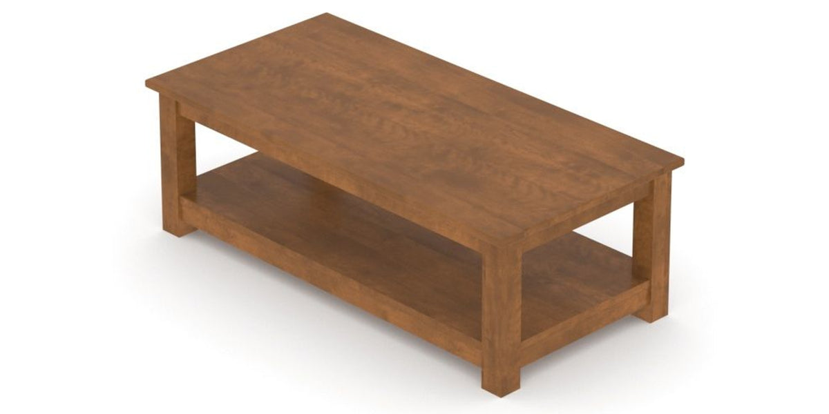 Canadel Accent Rectangular Coffee Table 2754 in Oak Washed Birch with Matte Finish, view from above