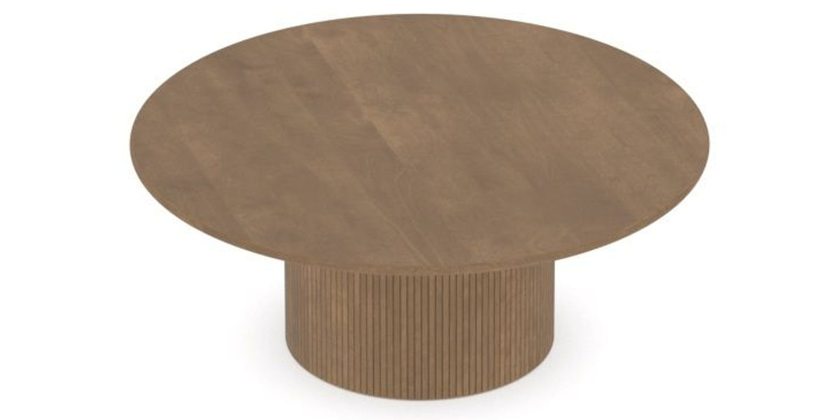 Canadel Accent Round Coffee Table 4242 C3 in 25 Pecan Washed, view from above