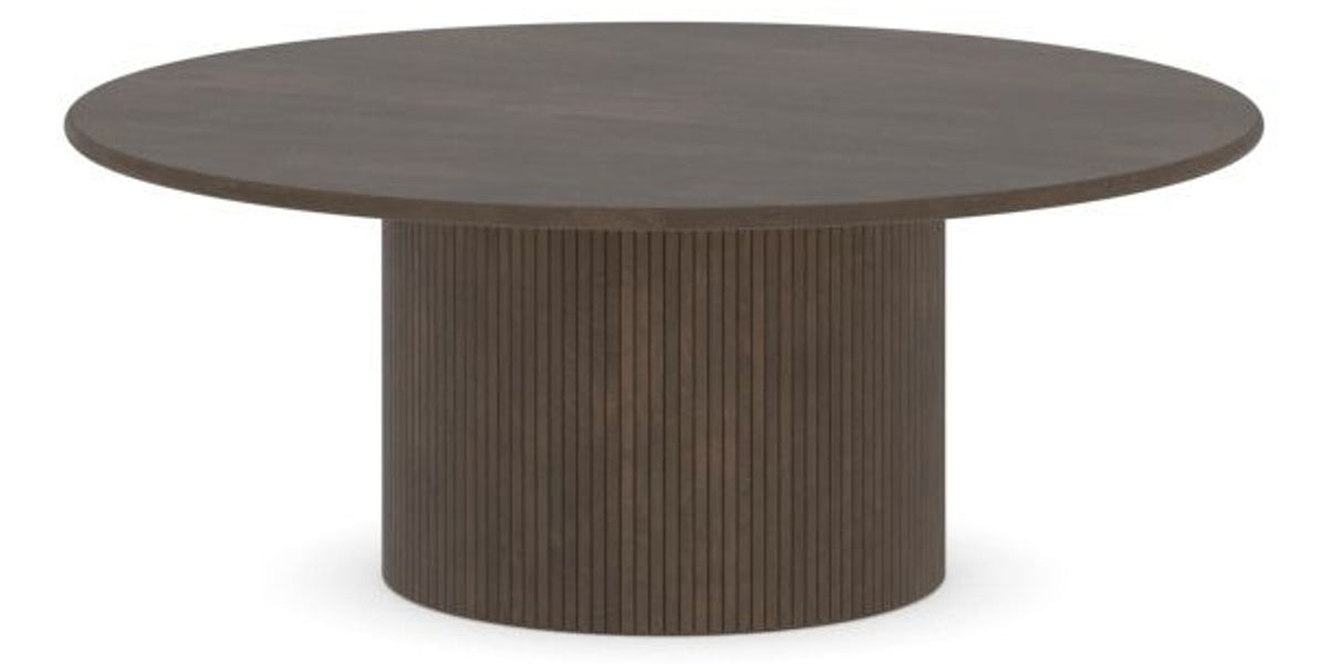 Canadel Accent Round Coffee Table 4242 C3 in 29 Hazelnut Washed, side view