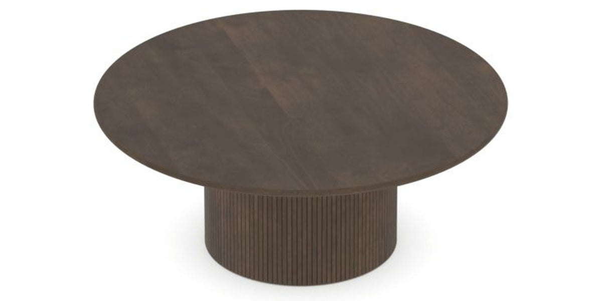 Canadel Accent Round Coffee Table 4242 C3 in 29 Hazelnut Washed, view from above