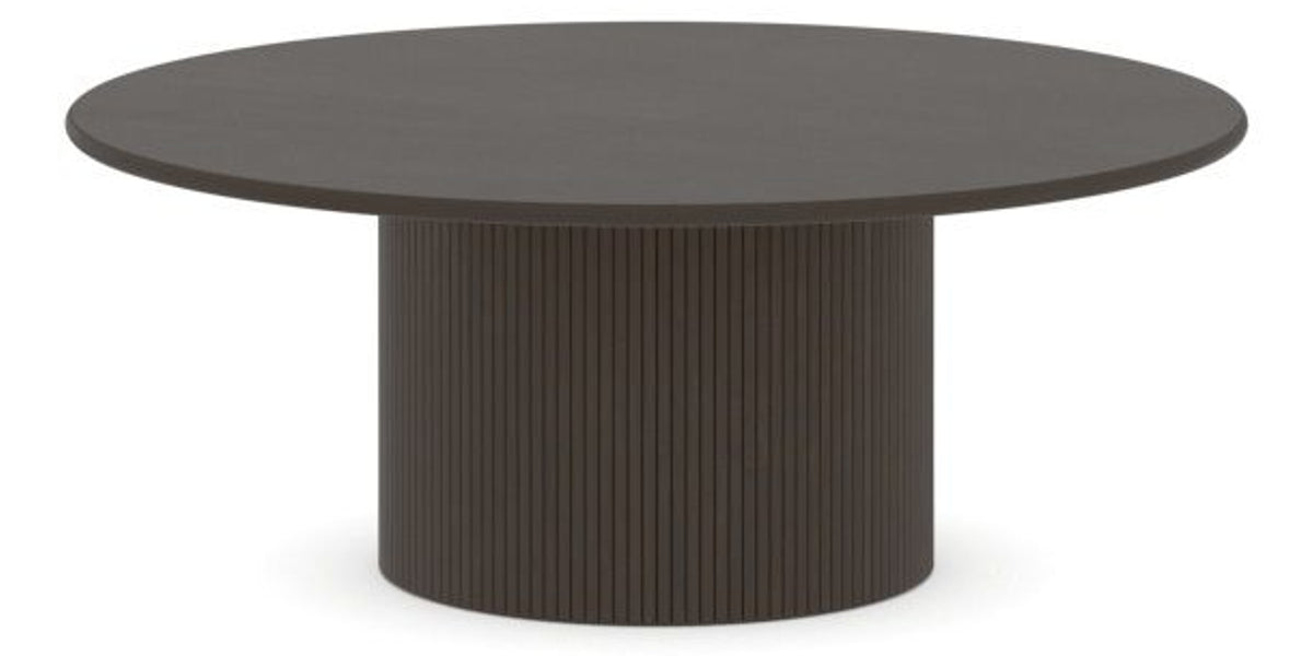 Canadel Accent Round Coffee Table 4242 C3 in 59 Davy's Grey, side view