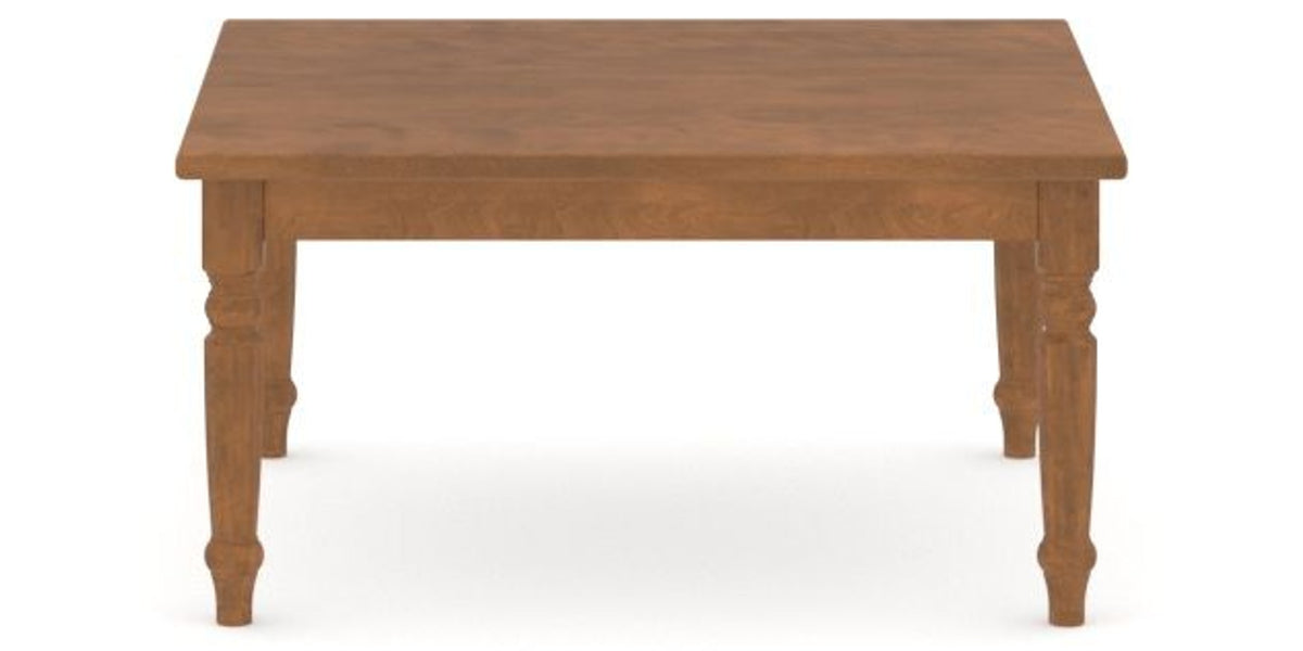 Canadel Accent Square Coffee Table 3636 AA in Oak Washed Birch with Matte Finish, side view