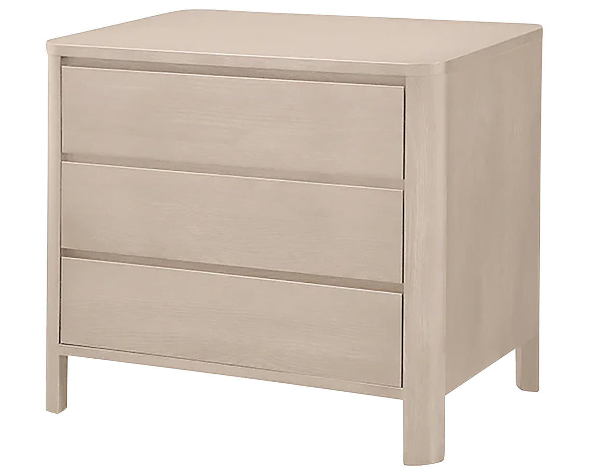 West Bros Curva Bedside Chest in 45 Weathered Wood