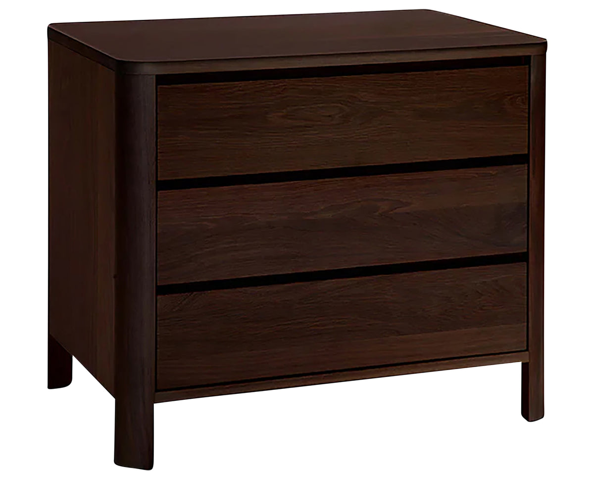 West Bros Curva Bedside Chest in 22 Mocha