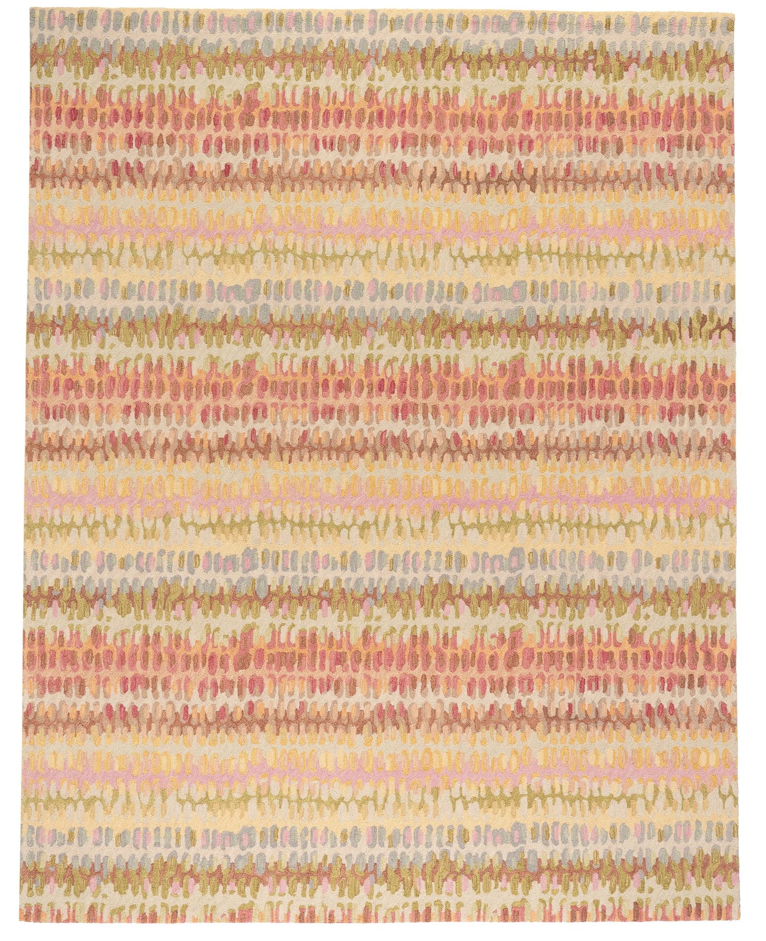 Paint Chip Hand Micro Hooked Wool Rug