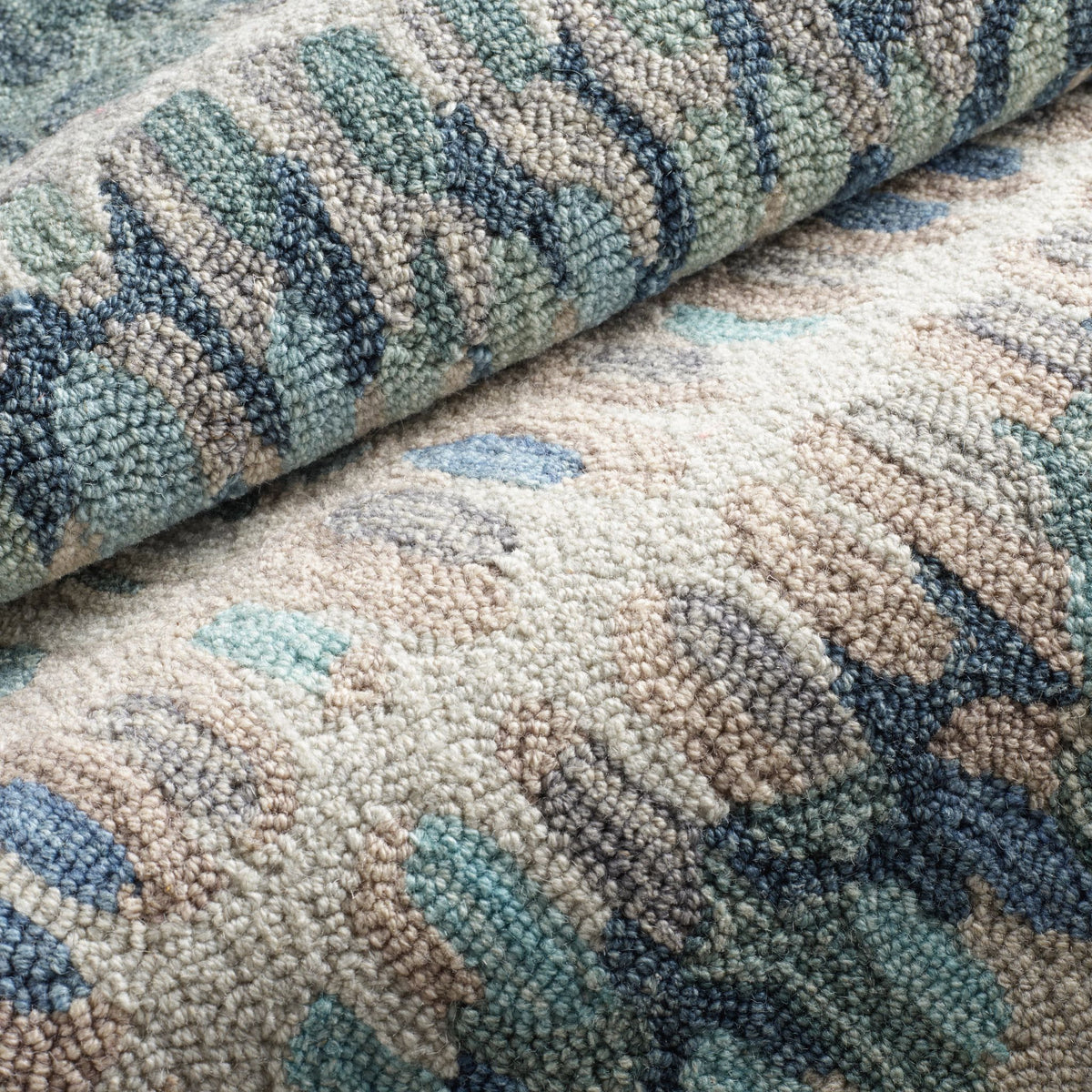Paint Chip Hand Micro Hooked Wool Rug