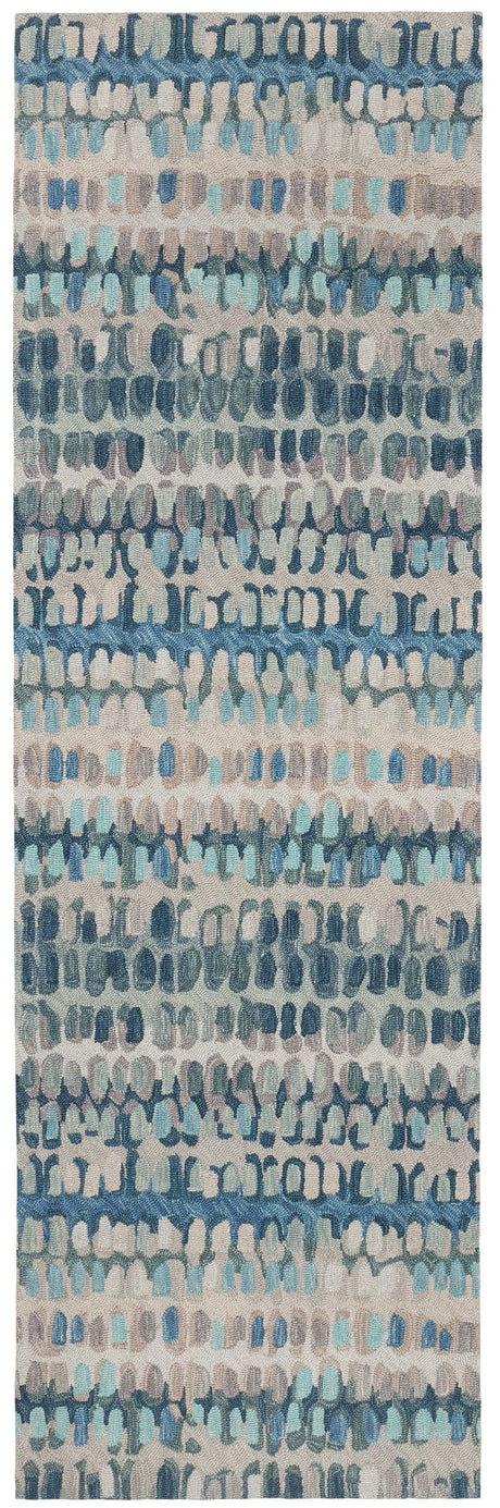 Paint Chip Hand Micro Hooked Wool Rug