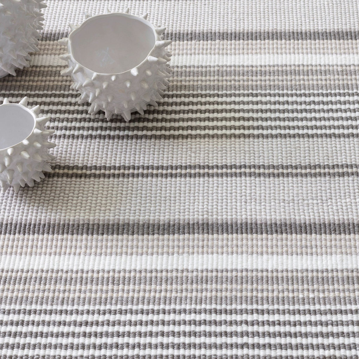 Gradation Ticking Handwoven Indoor/Outdoor Rug