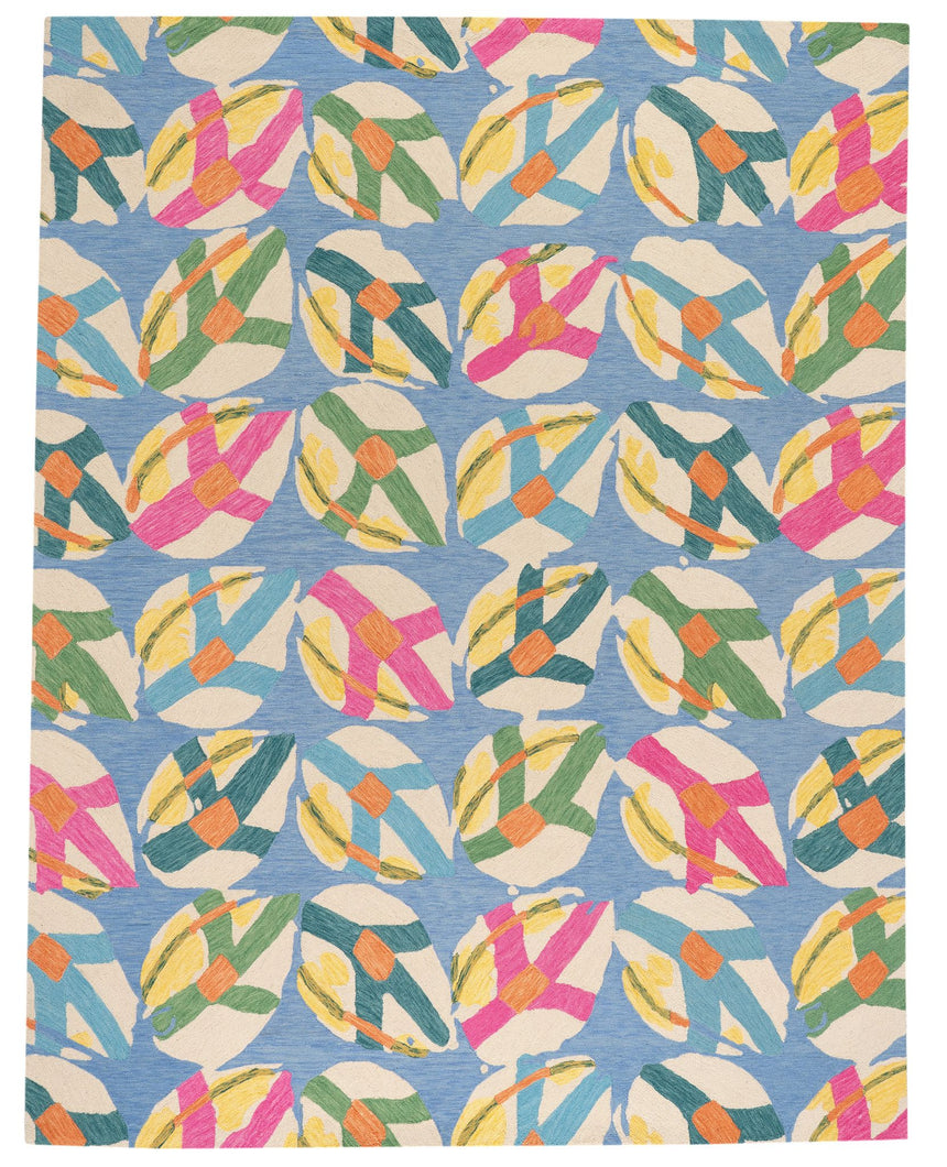 Lily Pad Hand Micro Hooked Wool Rug