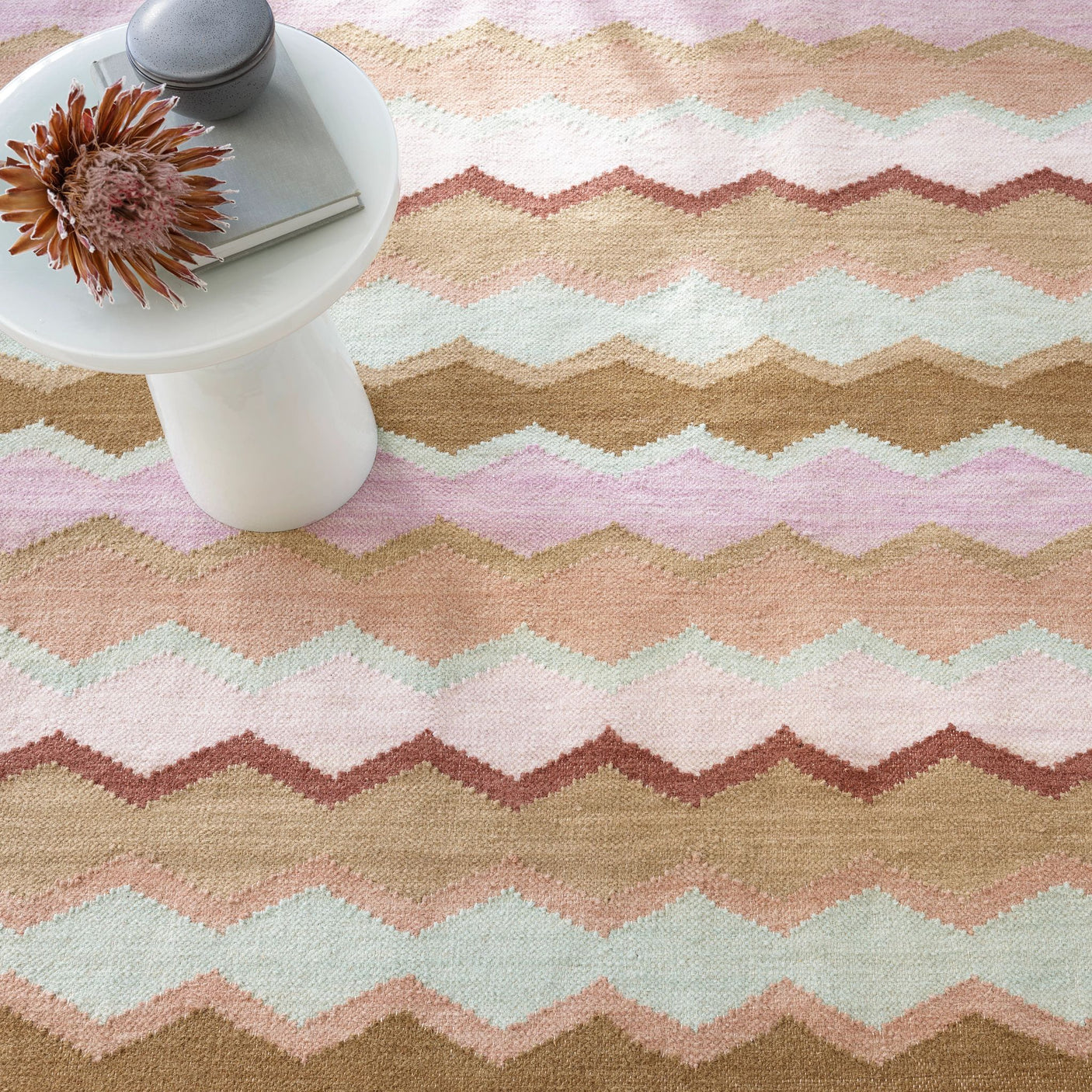 Safety Net Handwoven Wool Rug