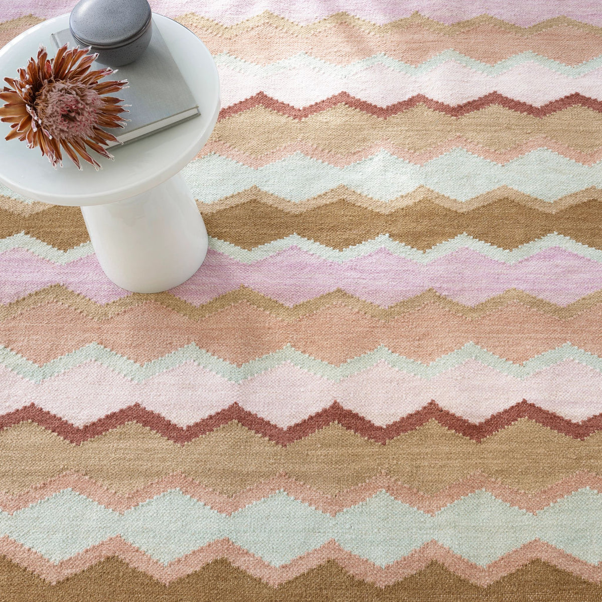 Safety Net Handwoven Wool Rug
