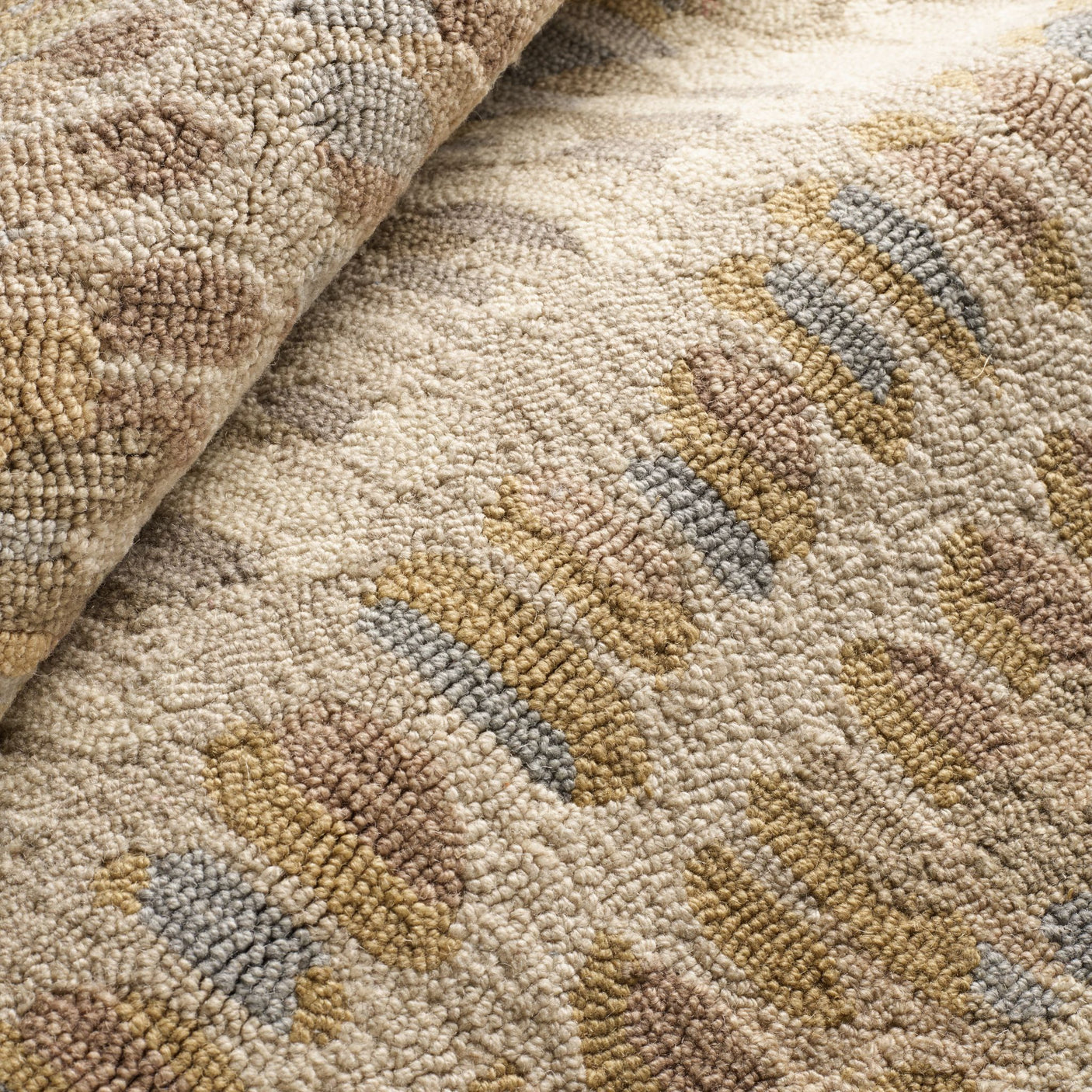 Paint Chip Hand Micro Hooked Wool Rug