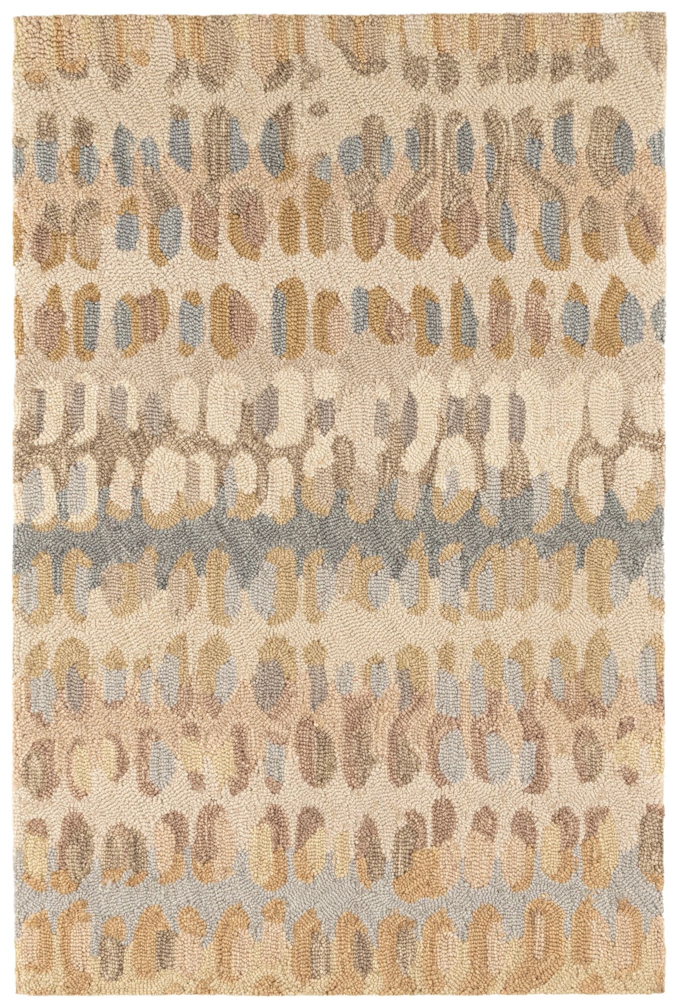 Paint Chip Hand Micro Hooked Wool Rug
