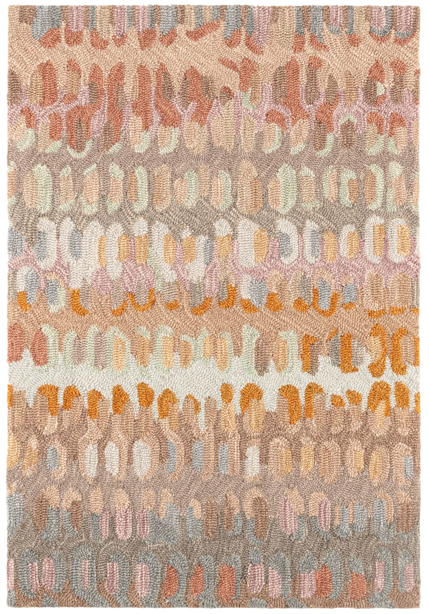 Paint Chip Hand Micro Hooked Wool Rug