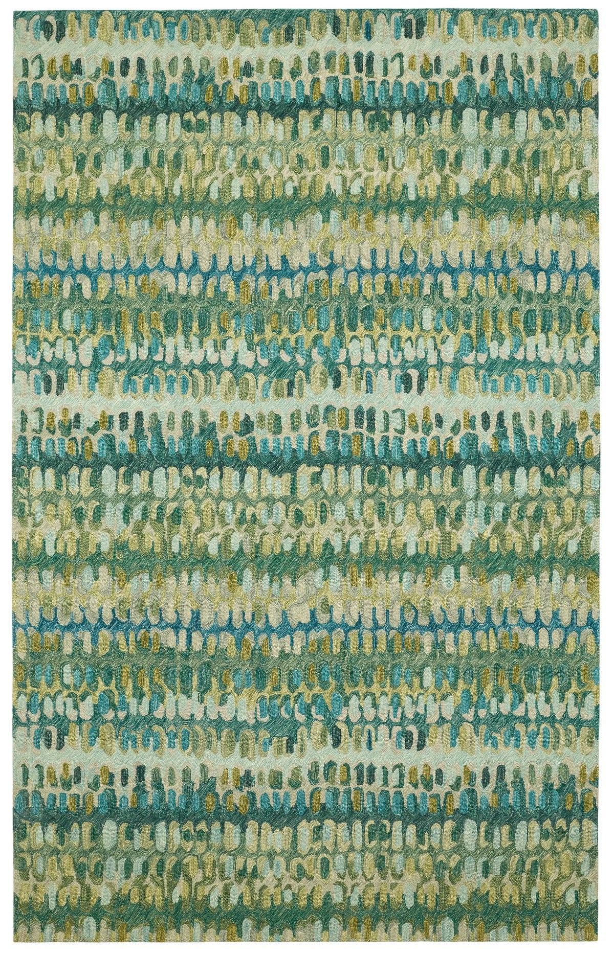 Paint Chip Hand Micro Hooked Wool Rug