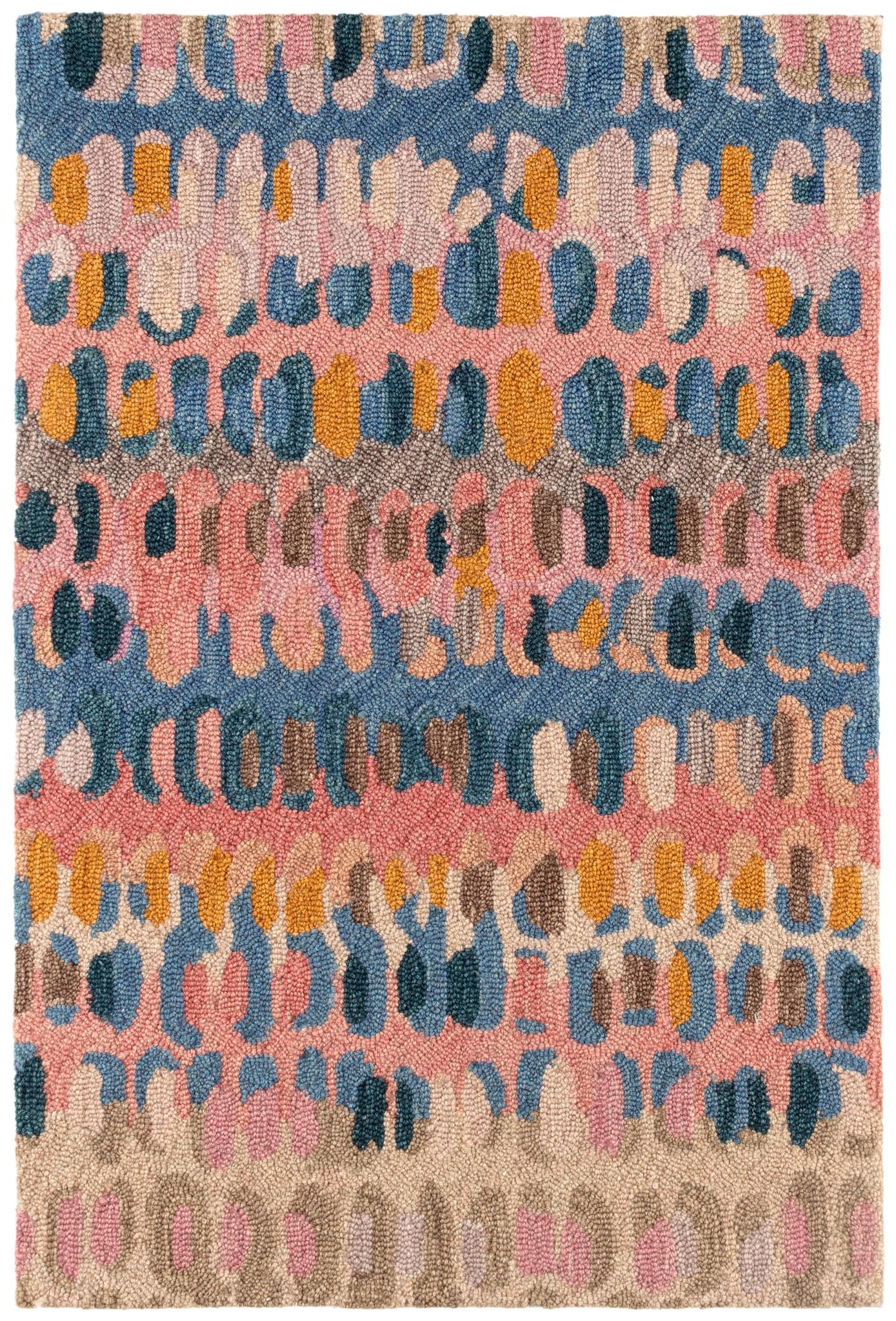 Paint Chip Hand Micro Hooked Wool Rug