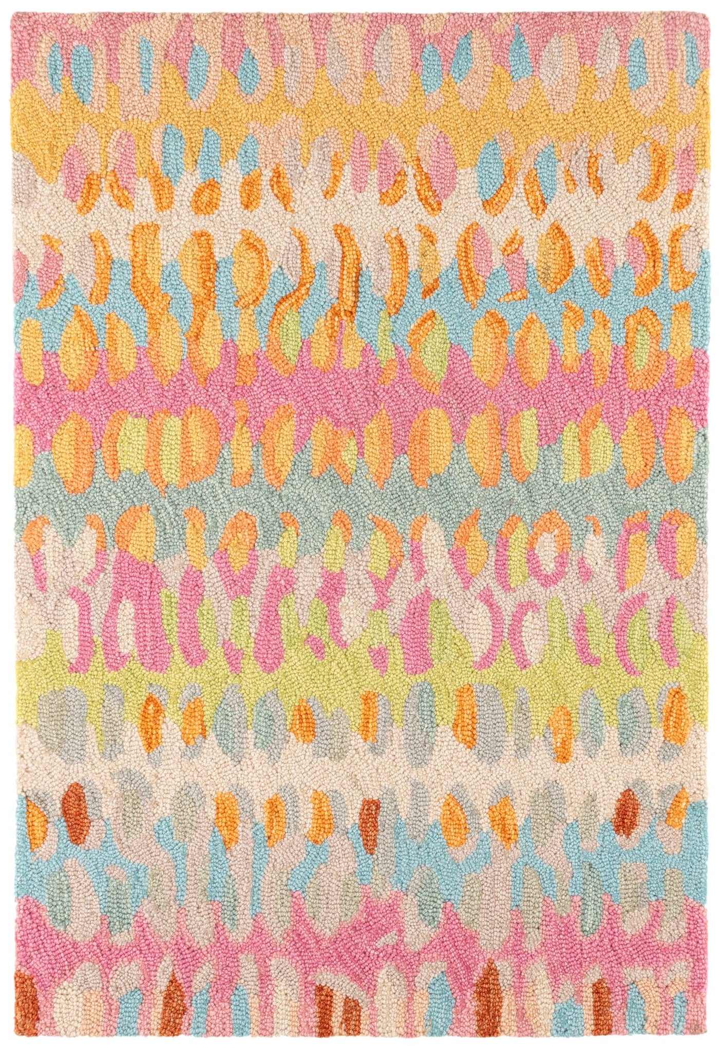Paint Chip Hand Micro Hooked Wool Rug