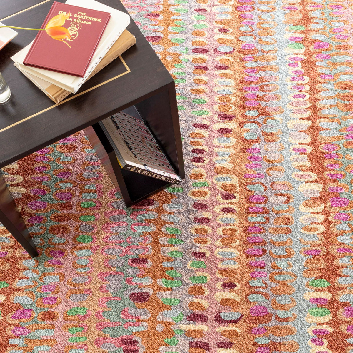 Paint Chip Hand Micro Hooked Wool Rug