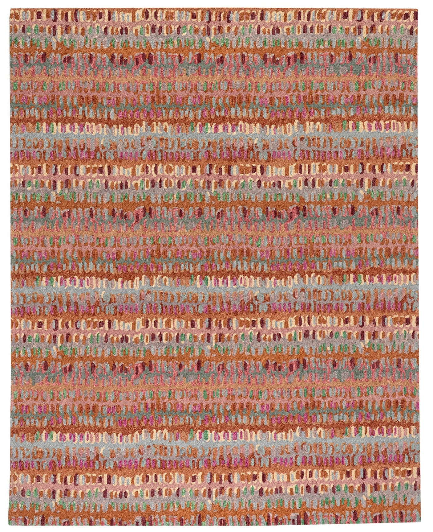 Paint Chip Hand Micro Hooked Wool Rug