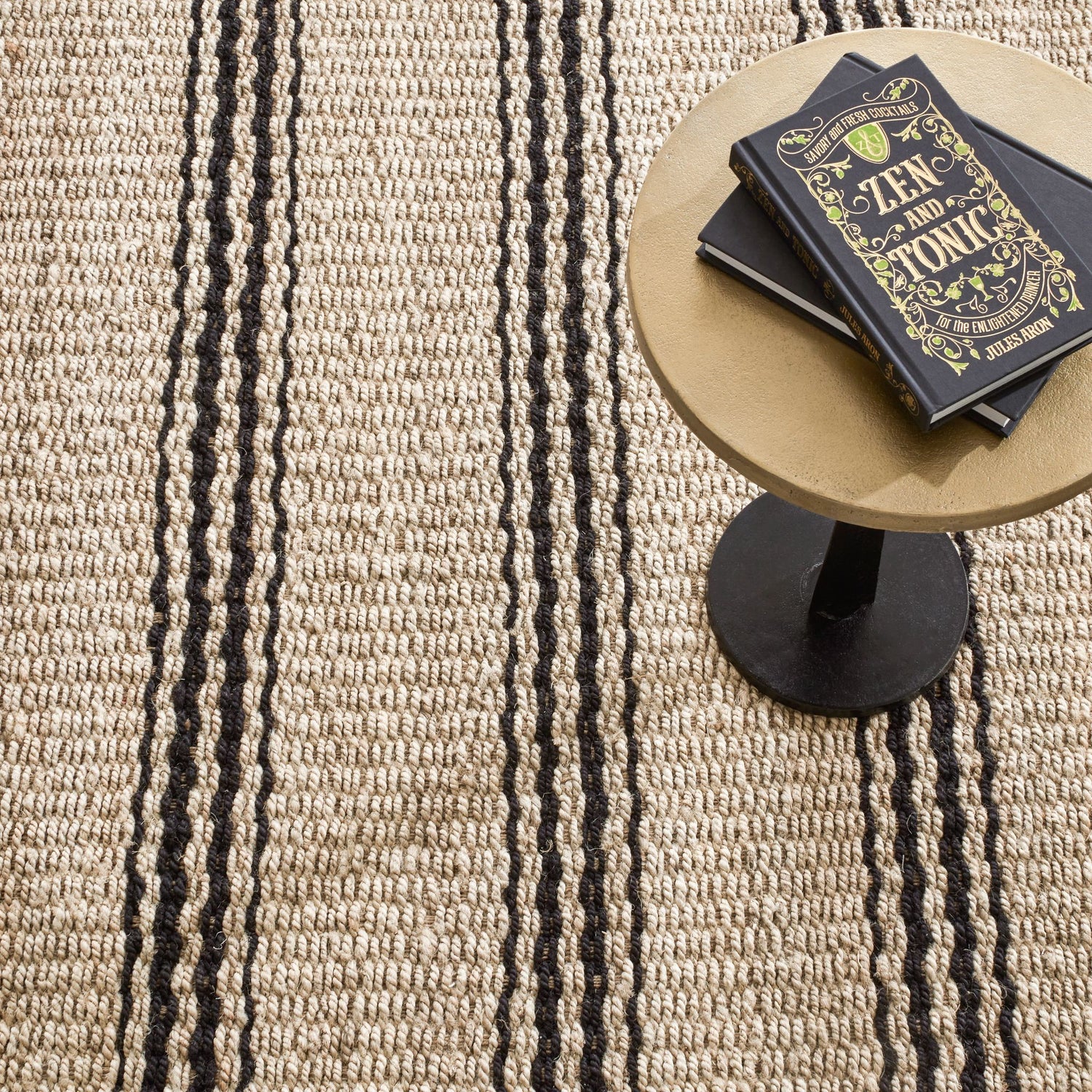 Jute Ticking Handwoven Rug
