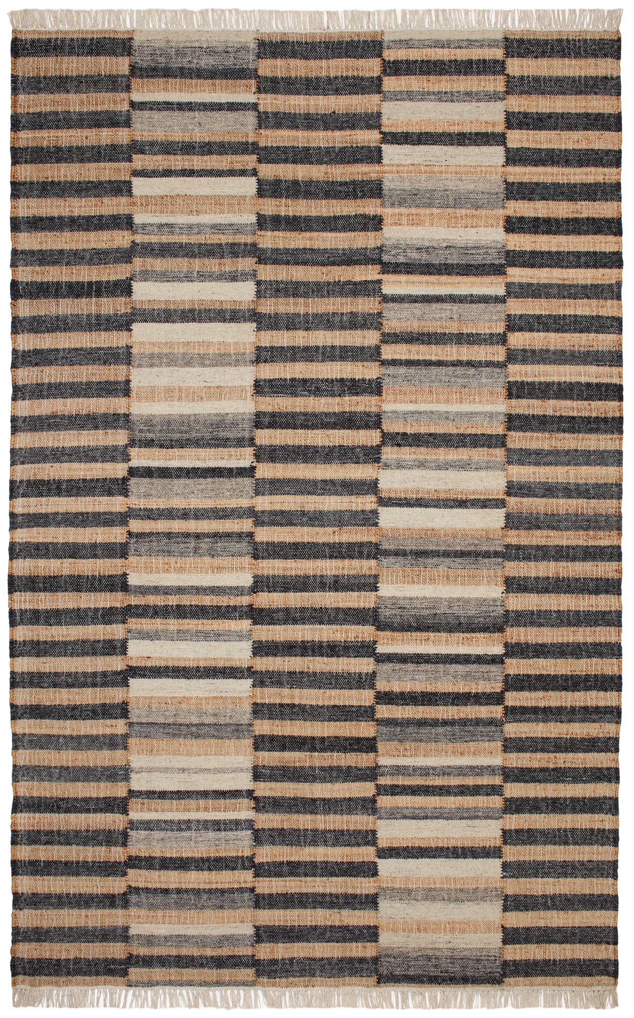 Ravel Stripe Handwoven Wool Rug