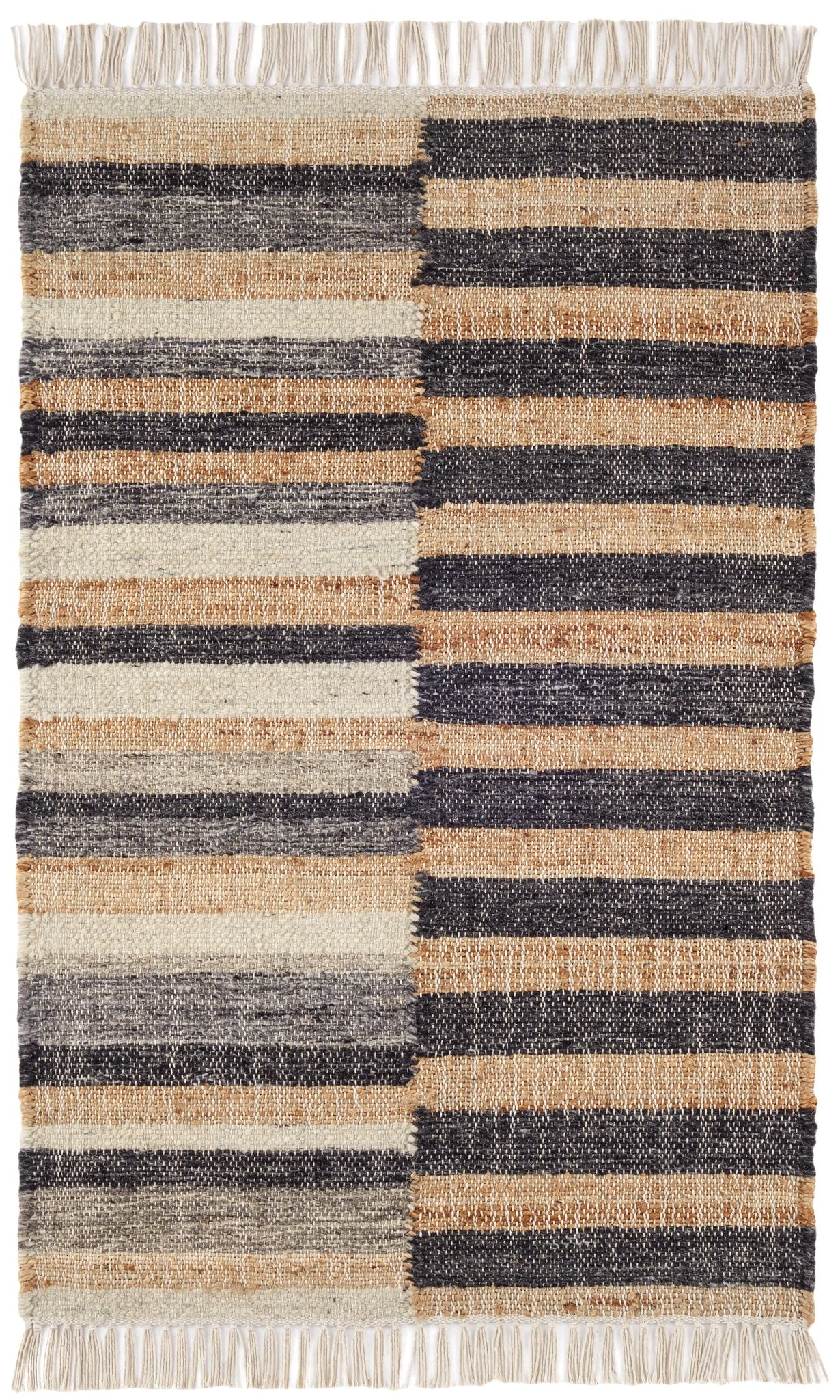 Ravel Stripe Handwoven Wool Rug