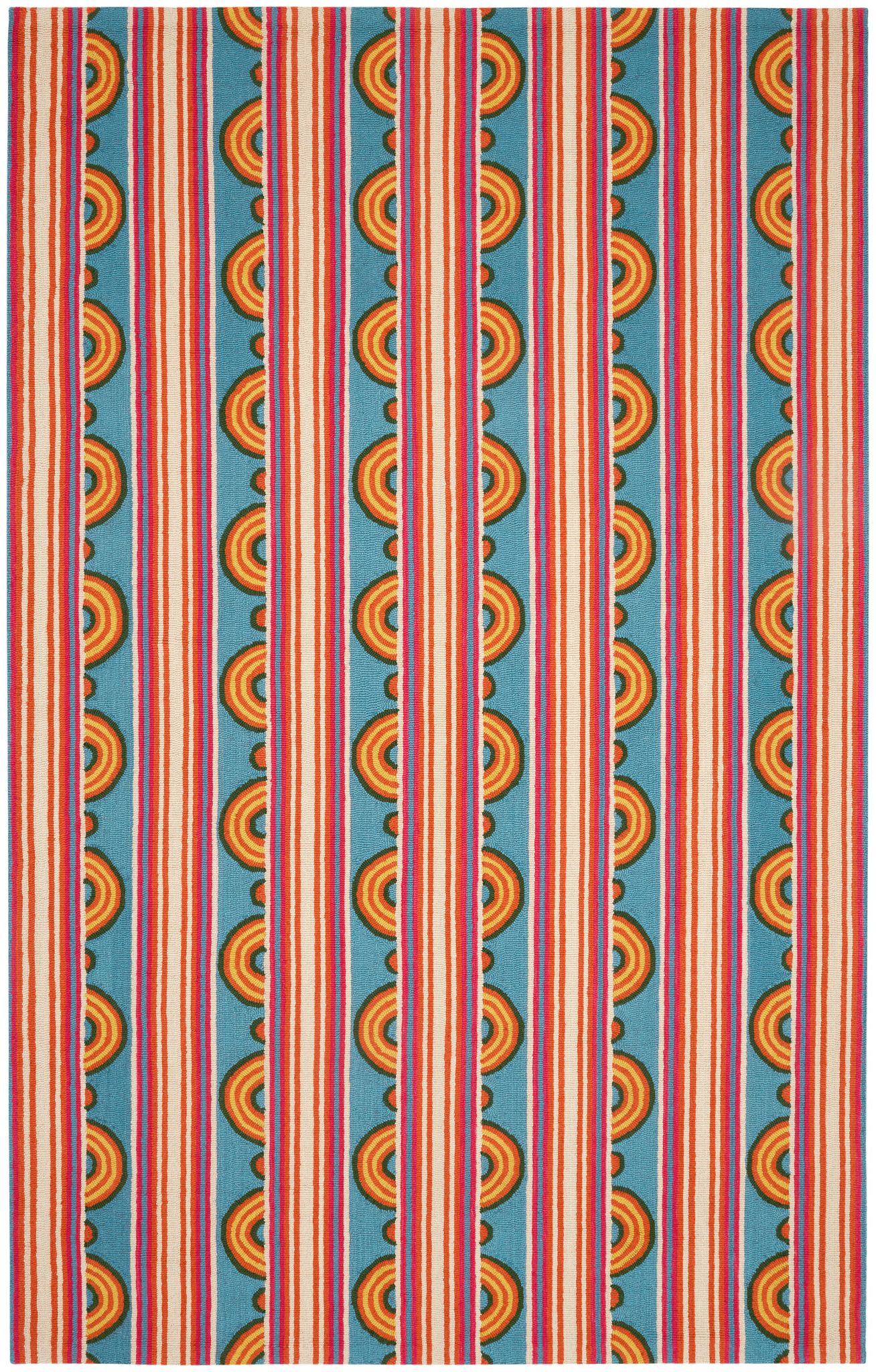 Button Hand Micro Hooked Wool Rug