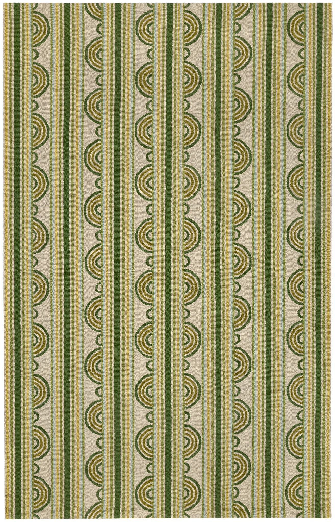 Button Hand Micro Hooked Wool Rug