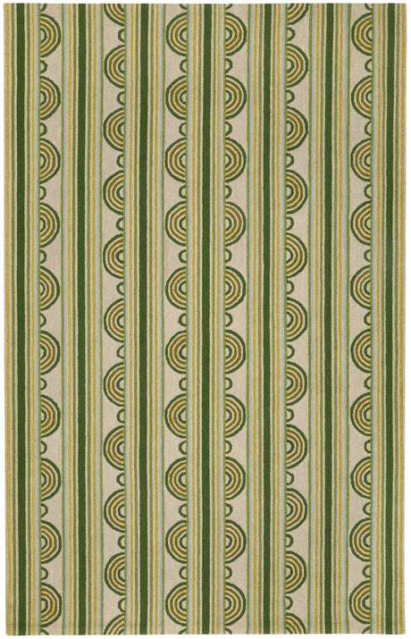Button Hand Micro Hooked Wool Rug
