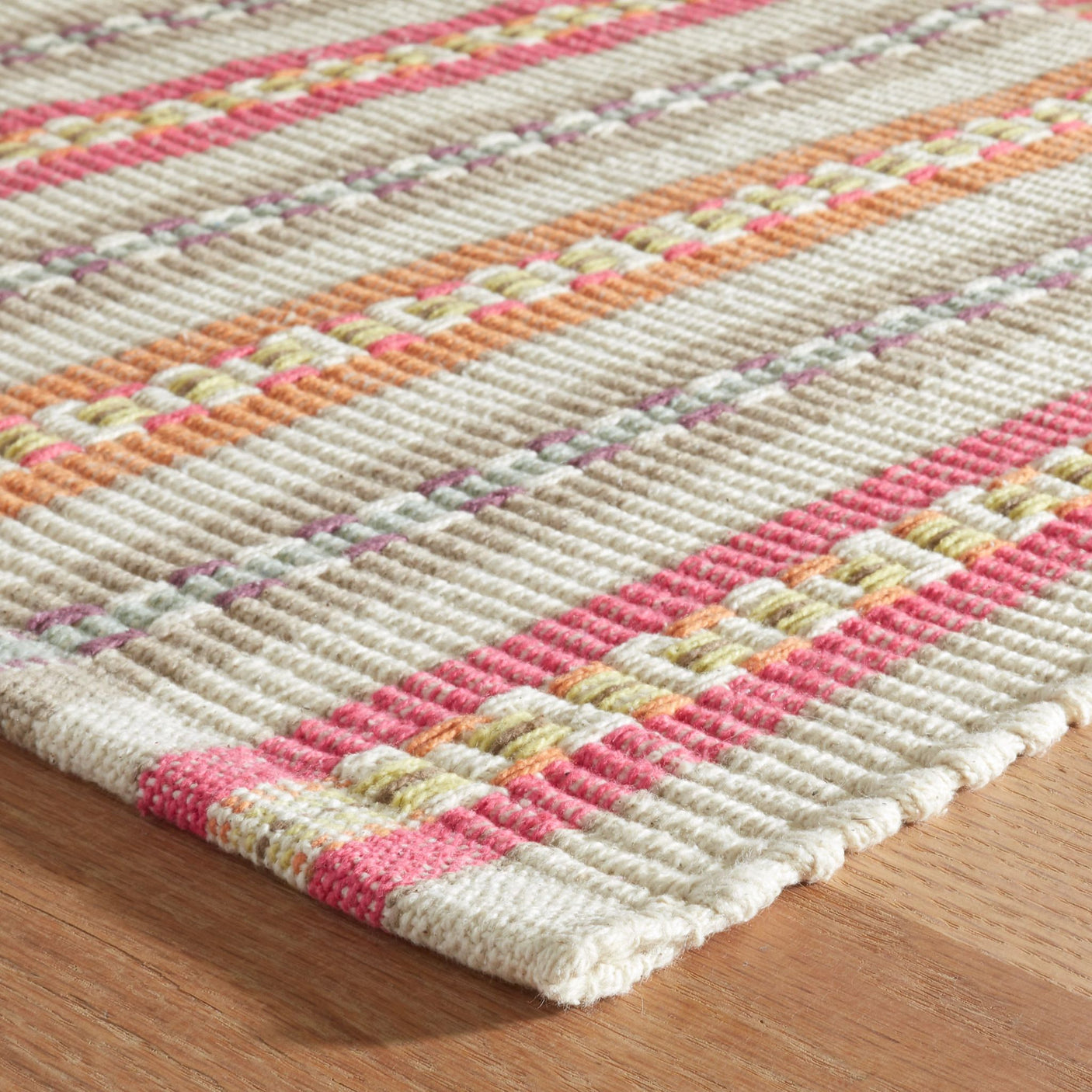 Long Slade Handwoven Cotton Rug