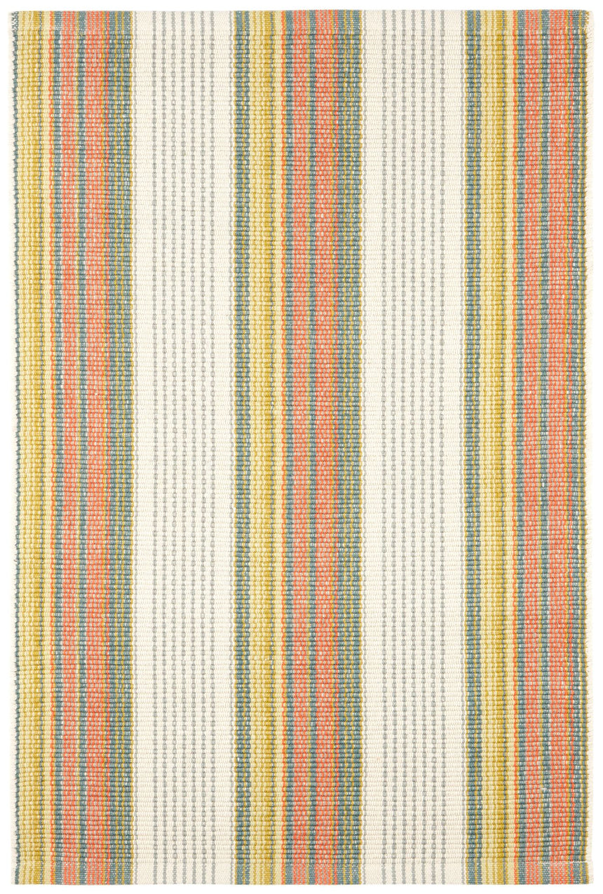 Sloane Stripe Handwoven Cotton Rug