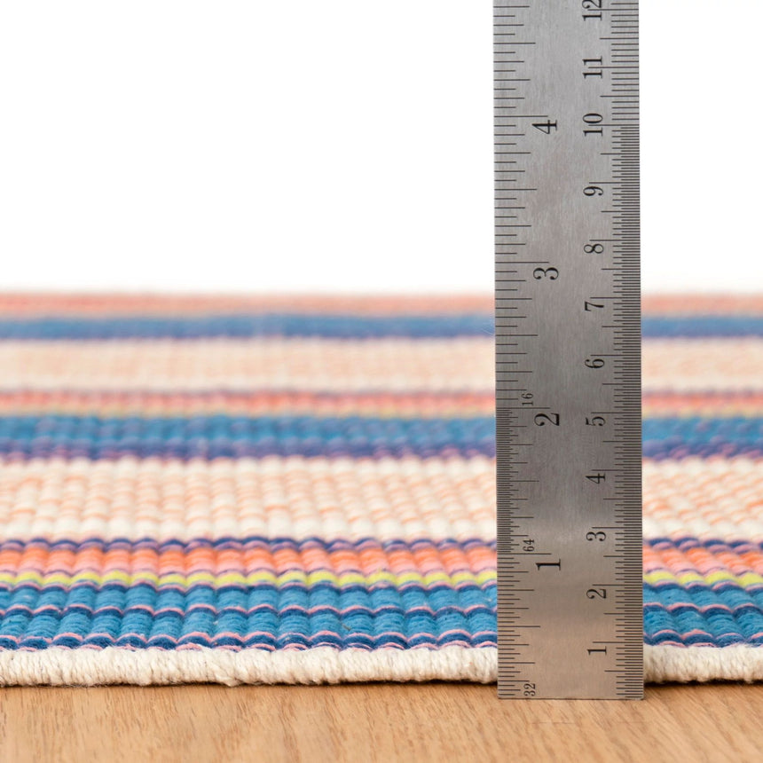 Sloane Stripe Handwoven Cotton Rug