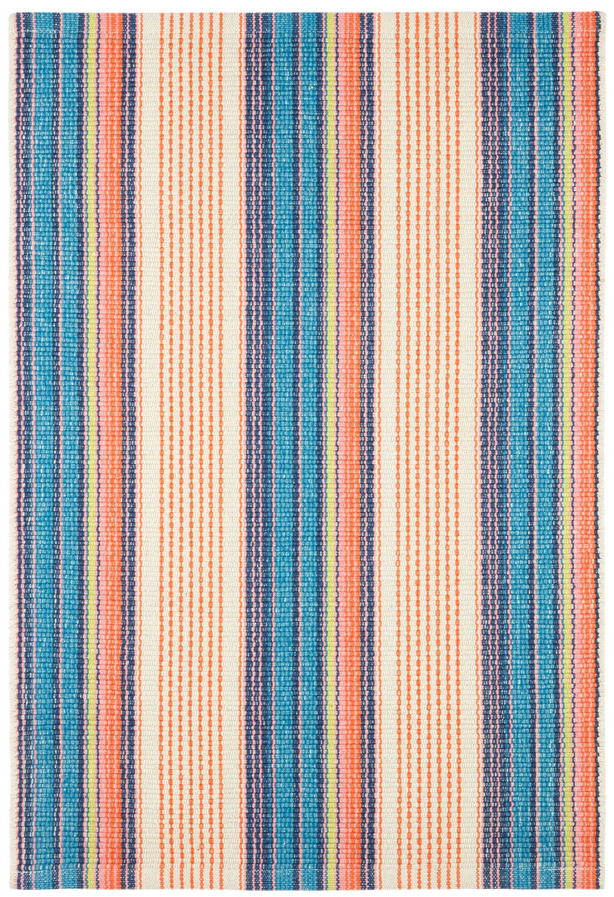 Sloane Stripe Handwoven Cotton Rug