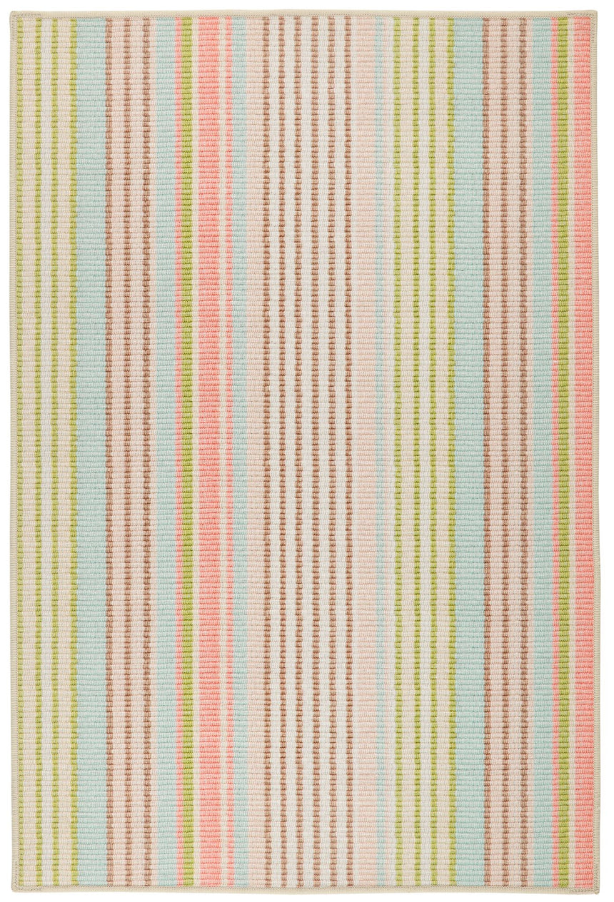 Ana Ticking Machine Washable Rug