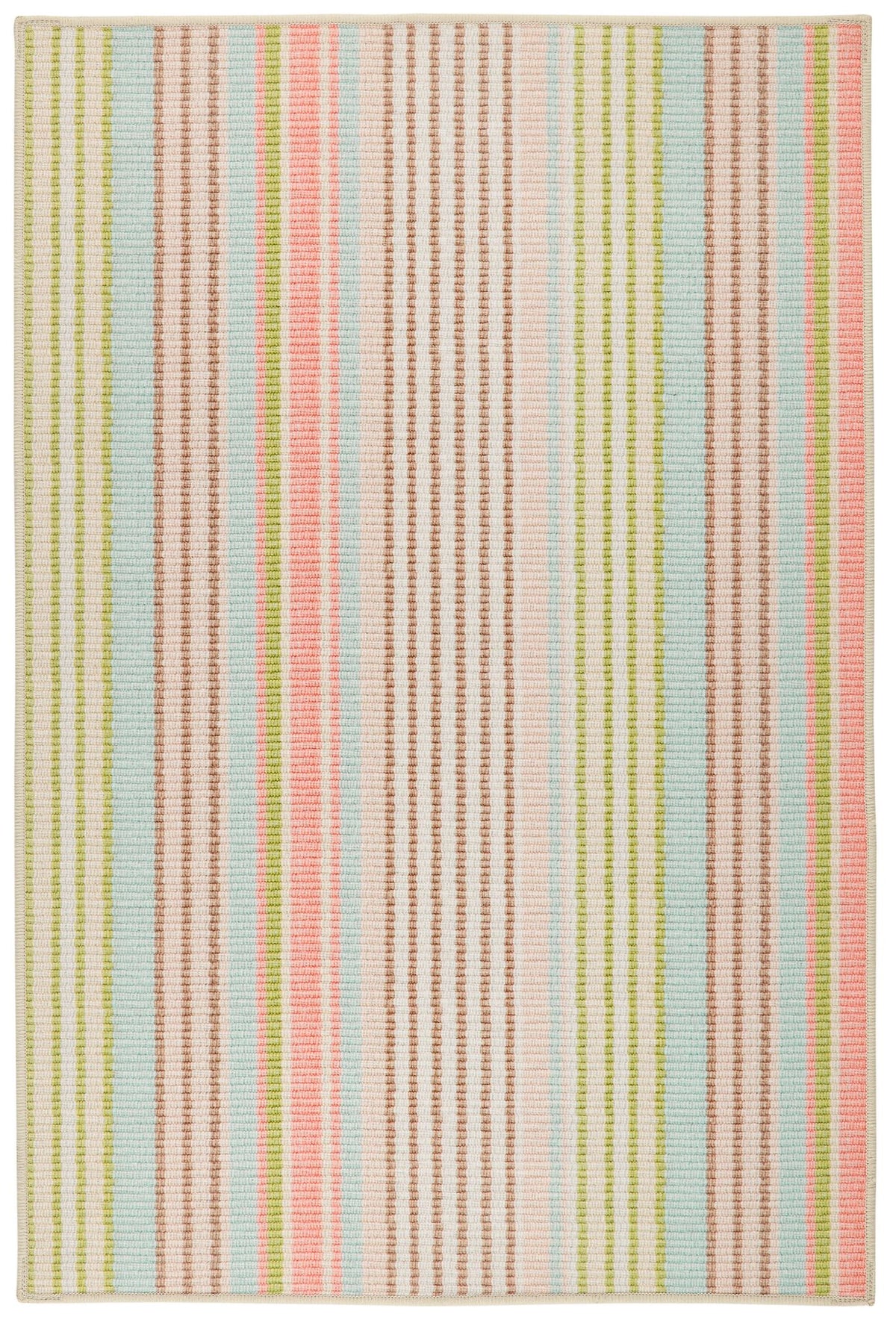 Ana Ticking Machine Washable Rug