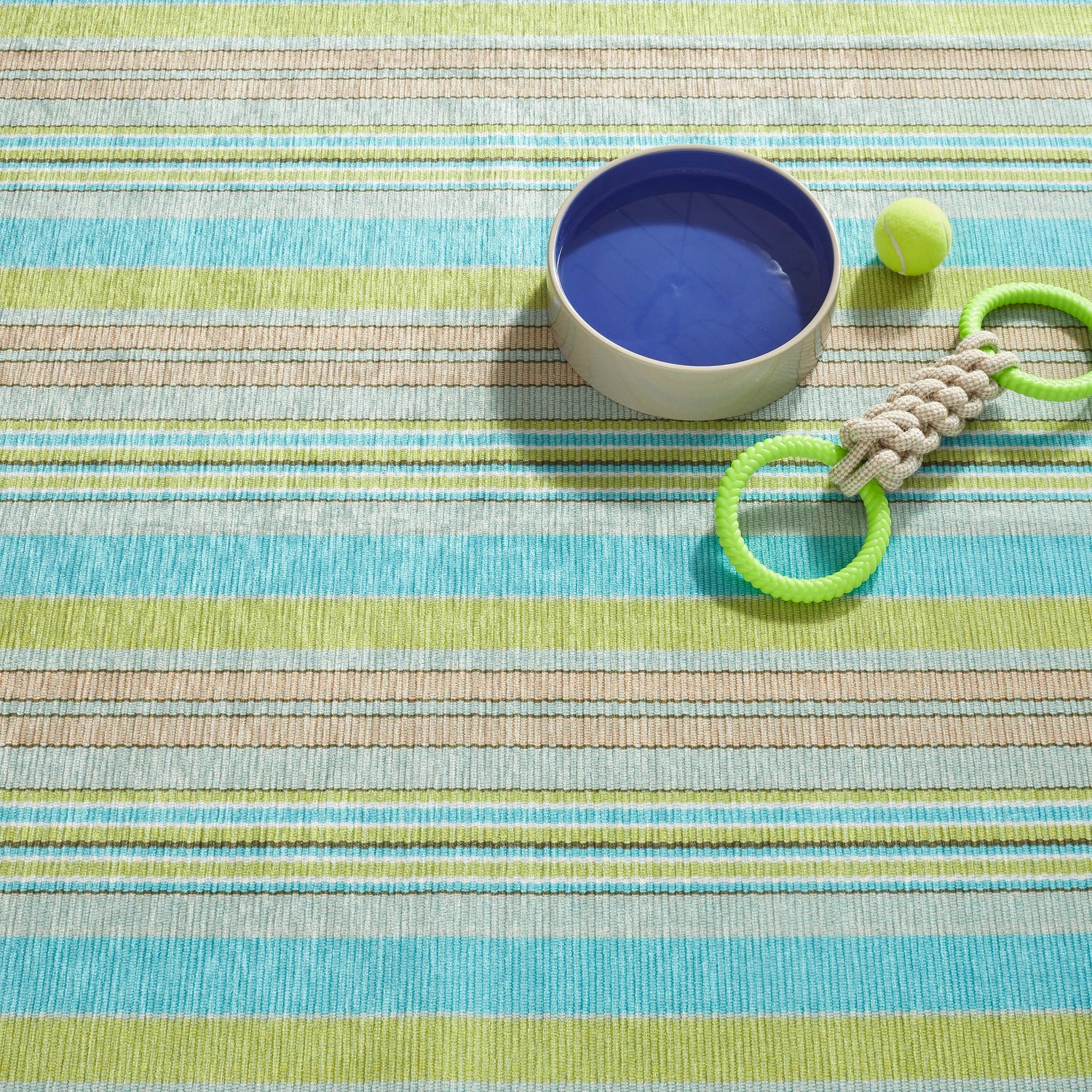 Aquinnah Ticking Machine Washable Rug