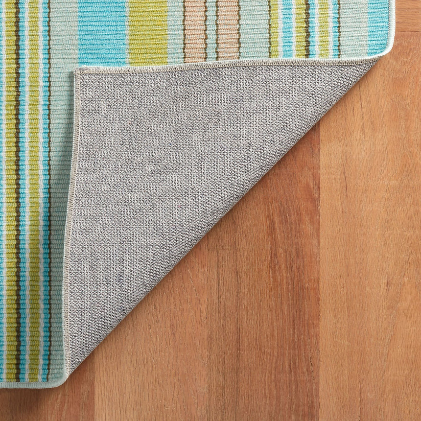 Aquinnah Ticking Machine Washable Rug