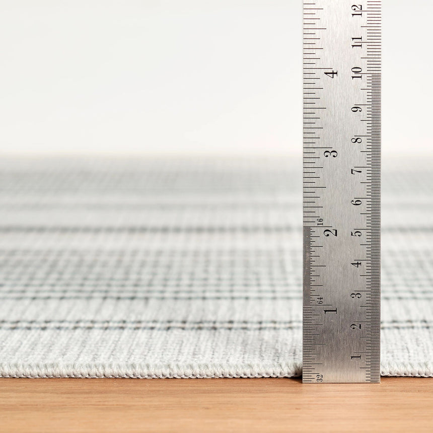 Gradation Ticking Machine Washable Rug