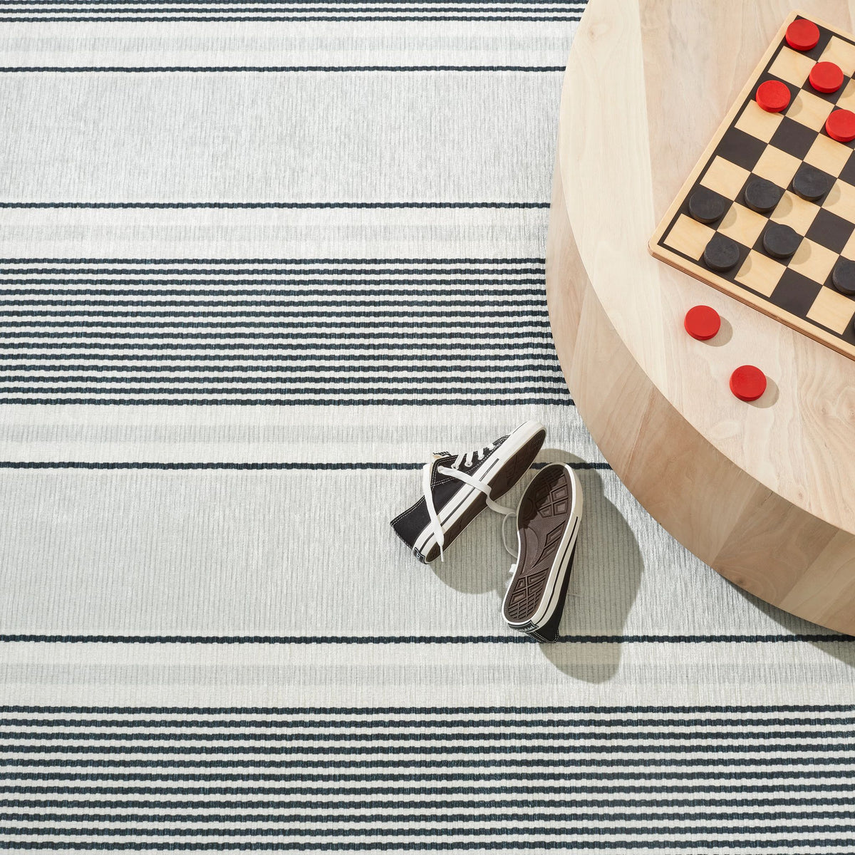 Gunner Stripe Machine Washable Rug