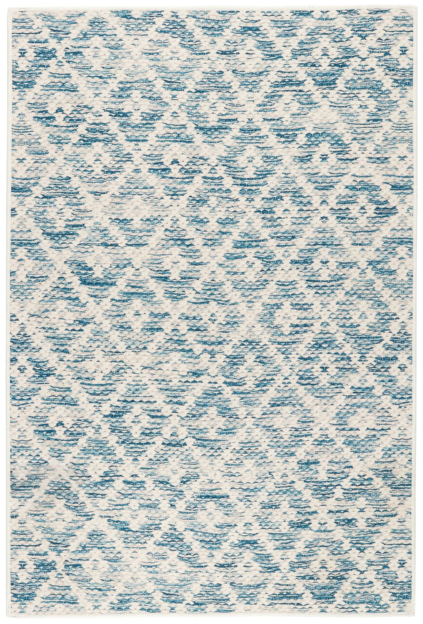 Melange Diamond Machine Washable Rug