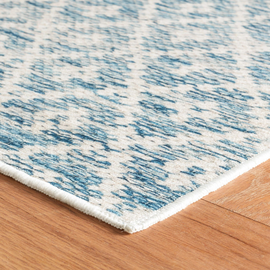 Melange Diamond Machine Washable Rug
