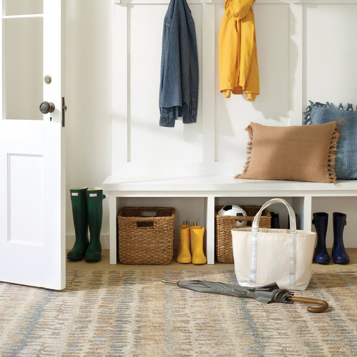 Paint Chip Machine Washable Rug