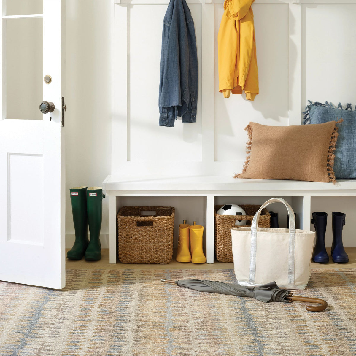 Paint Chip Machine Washable Rug