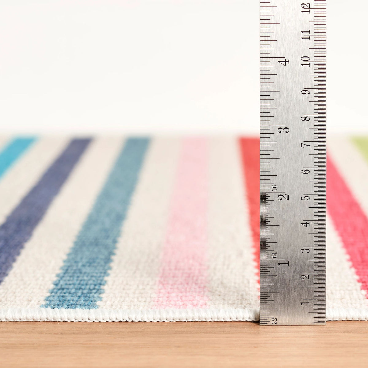 Rainbow Stripe Machine Washable Rug
