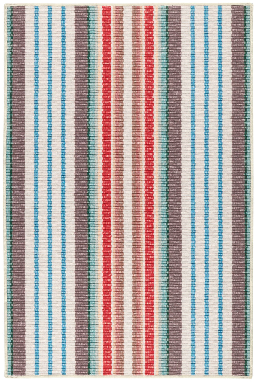 Ranch Stripe Machine Washable Rug