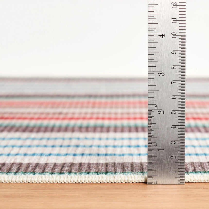 Ranch Stripe Machine Washable Rug